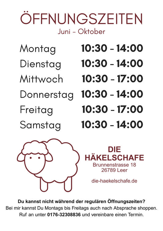 Geänderte Öffnungszeiten im Sommer