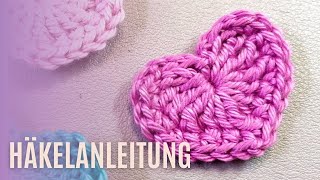 Herz Applikation in 5 Minuten häkeln