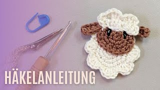 Schaf Applikation ruckzuck selbst häkeln