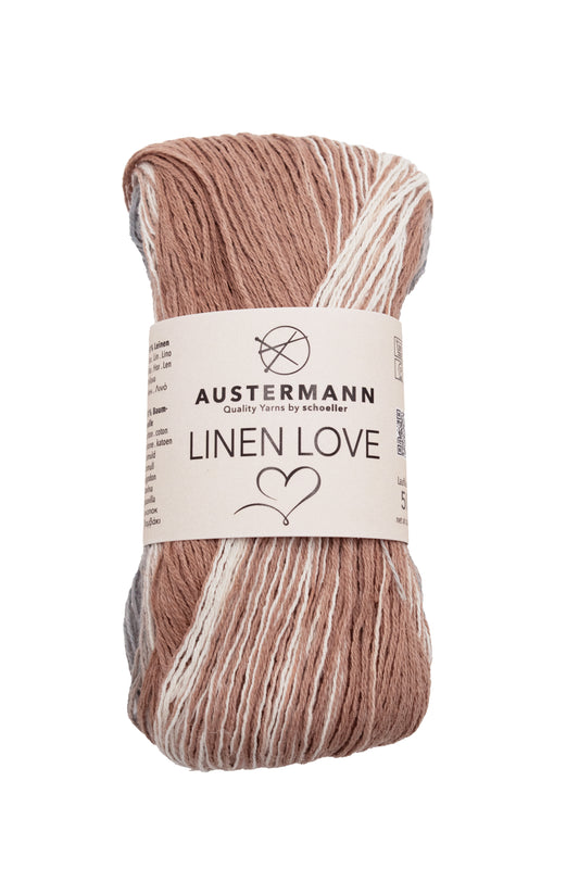 Linen Love / 50g/155m LL / 89% Leinen, 10% Baumwolle, 1% Polyamid
