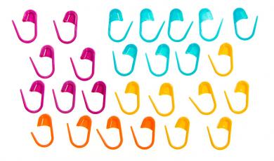 Pony Maschenmarkierer verschließbar klein 25St