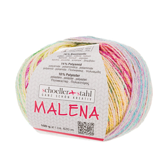 Malena / Knäuel 100g/420m LL / 76% Baumwolle,14% Polyamid,10% Polyester