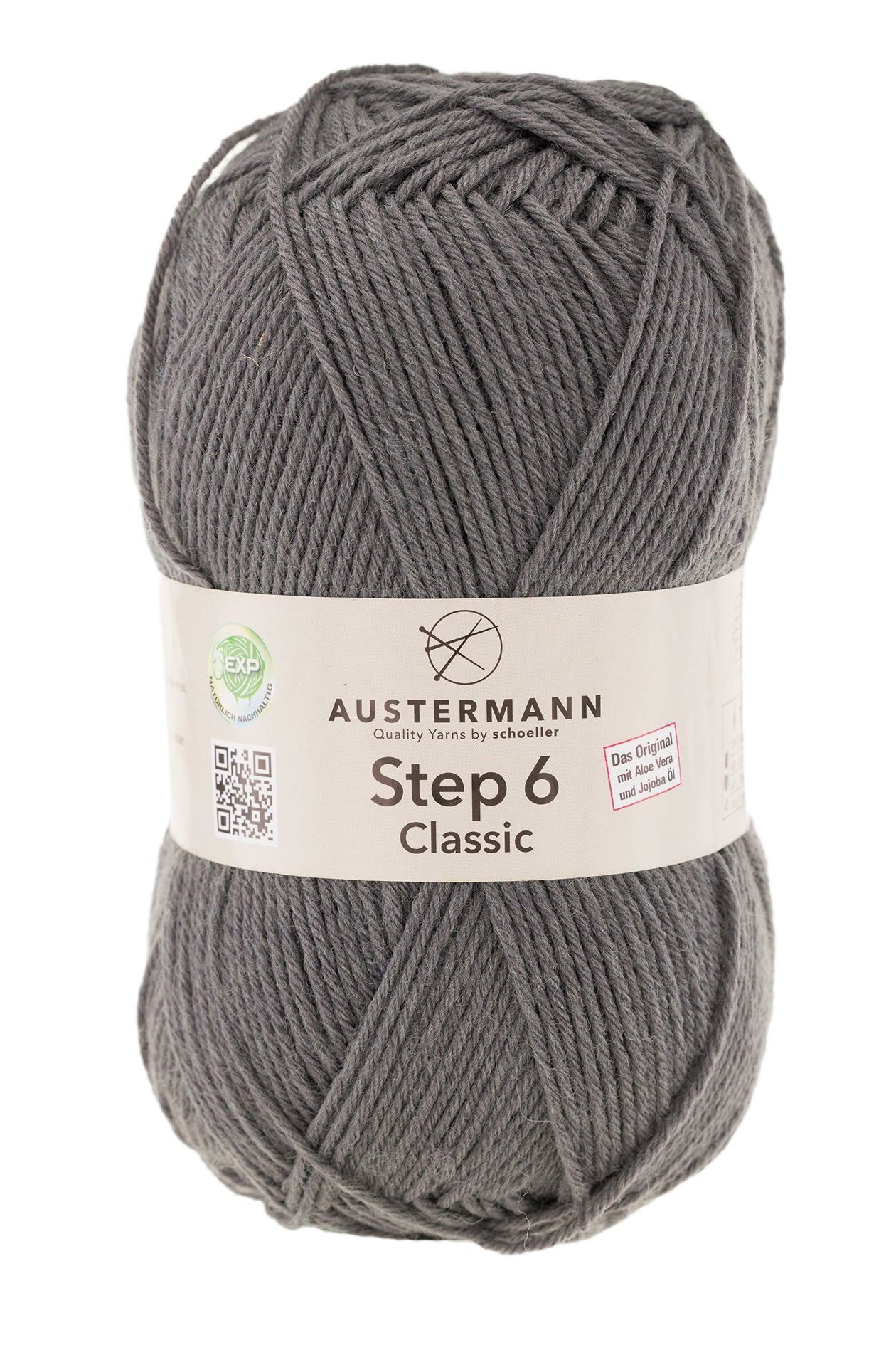 Step 6 Classic / Knäuel 150g/410m LL/ 75% Schurwolle/25%Polyamid / Sockenwolle trocknergeeignet / mit Aloe Vera und Jojoba Öl