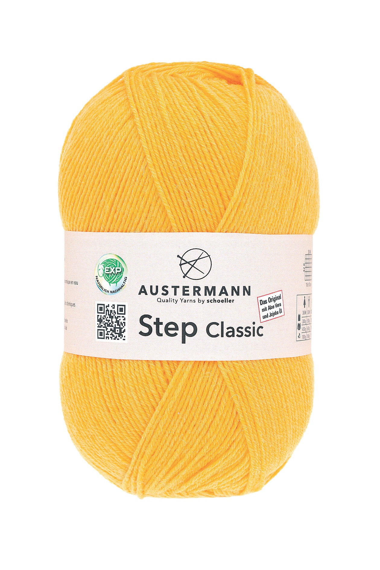 Step 4 Classic / Knäuel 100g/420m LL / 75% Schurwolle/ 25% Polyamid/ Sockenwolle trocknergeeignet / mit Aloe Vera und Jojoba Öl