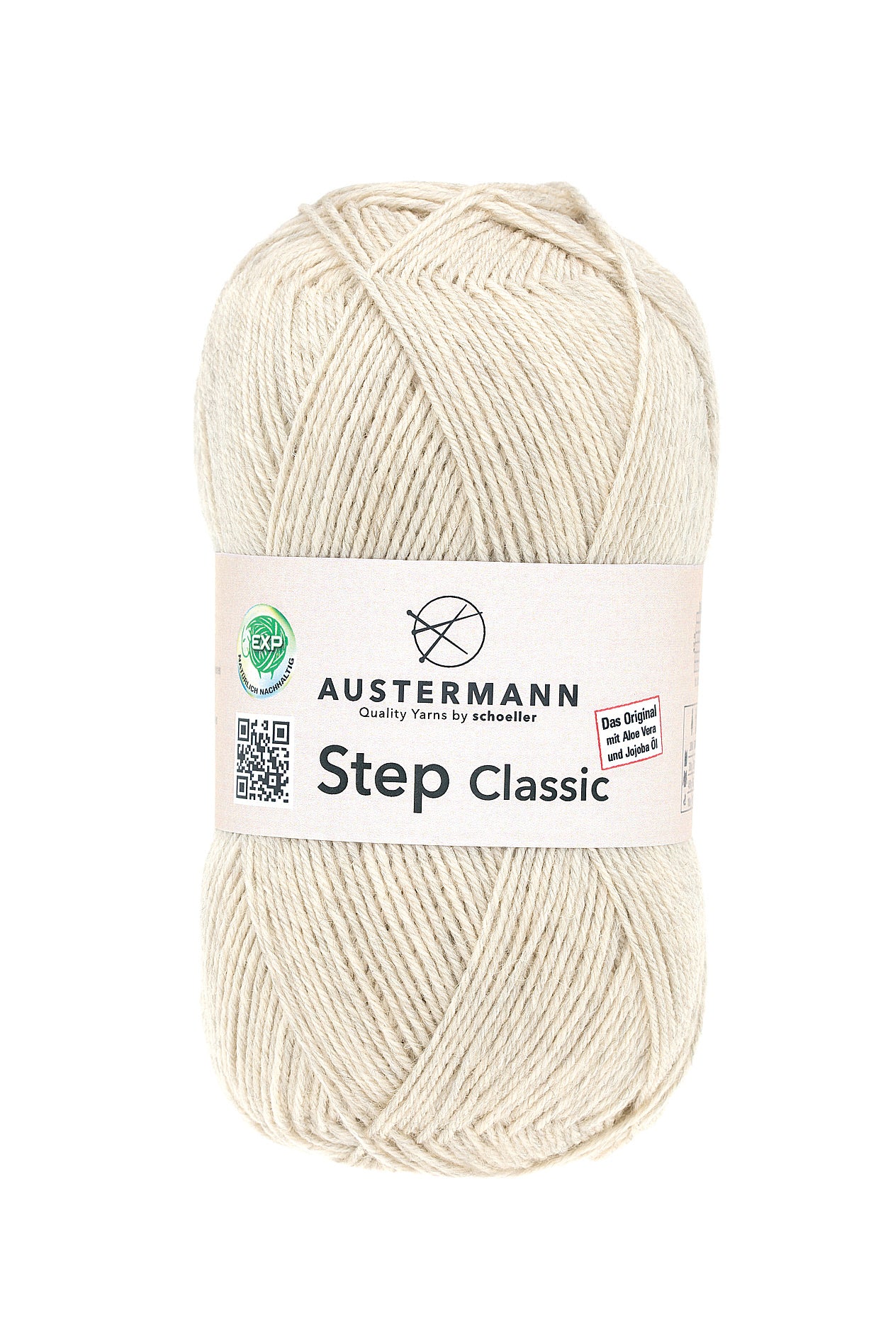 Step 4 Classic / Knäuel 100g/420m LL / 75% Schurwolle/ 25% Polyamid/ Sockenwolle trocknergeeignet / mit Aloe Vera und Jojoba Öl