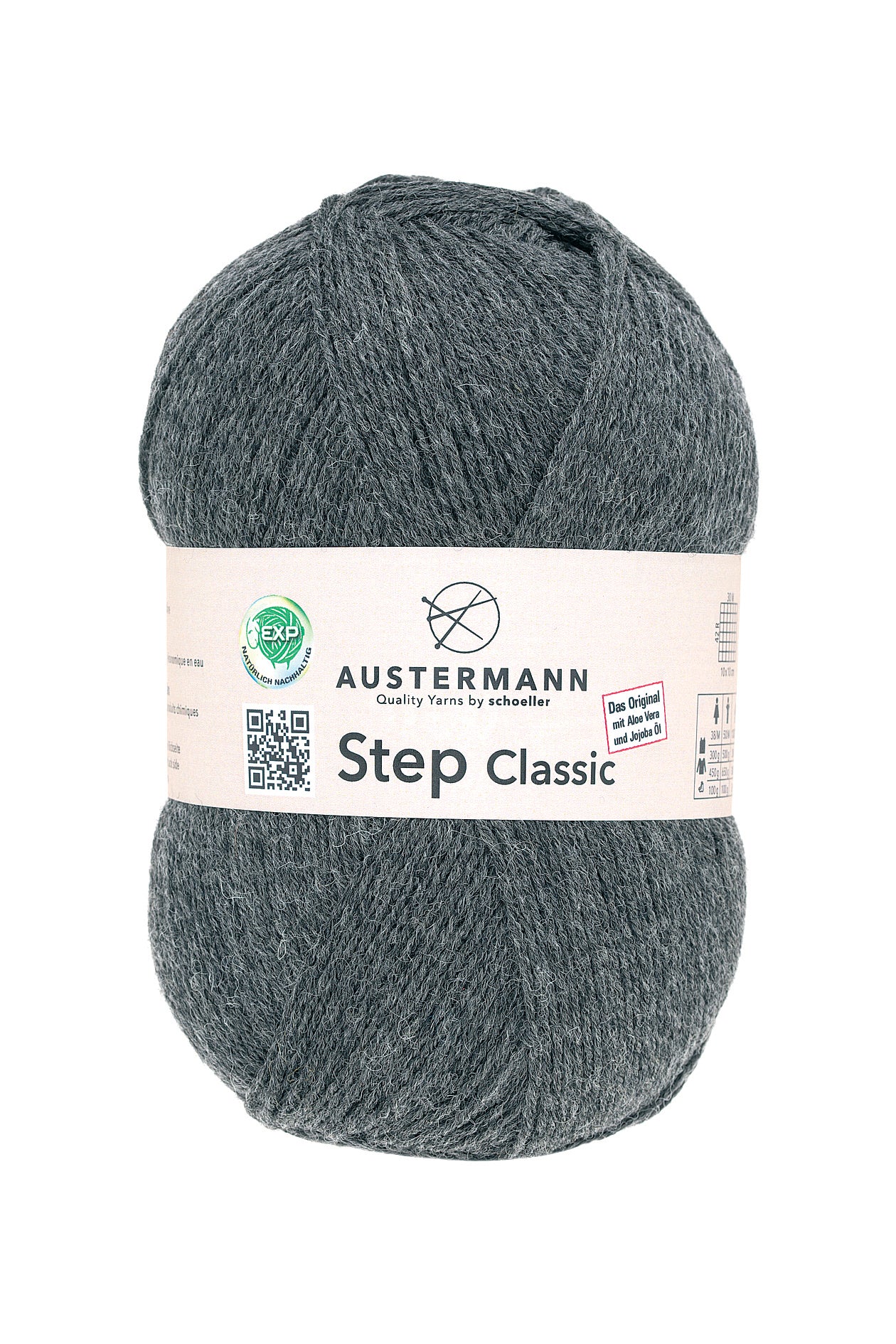 Step 4 Classic / Knäuel 100g/420m LL / 75% Schurwolle/ 25% Polyamid/ Sockenwolle trocknergeeignet / mit Aloe Vera und Jojoba Öl