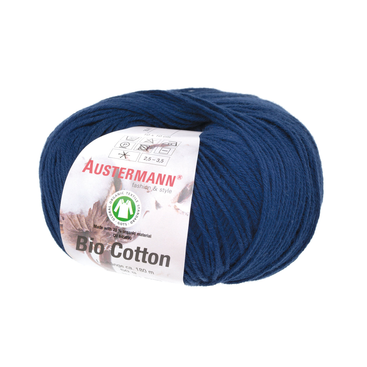 Bio Cotton / Knäuel 50g/180m LL / 100% Baumwolle (GOTS)