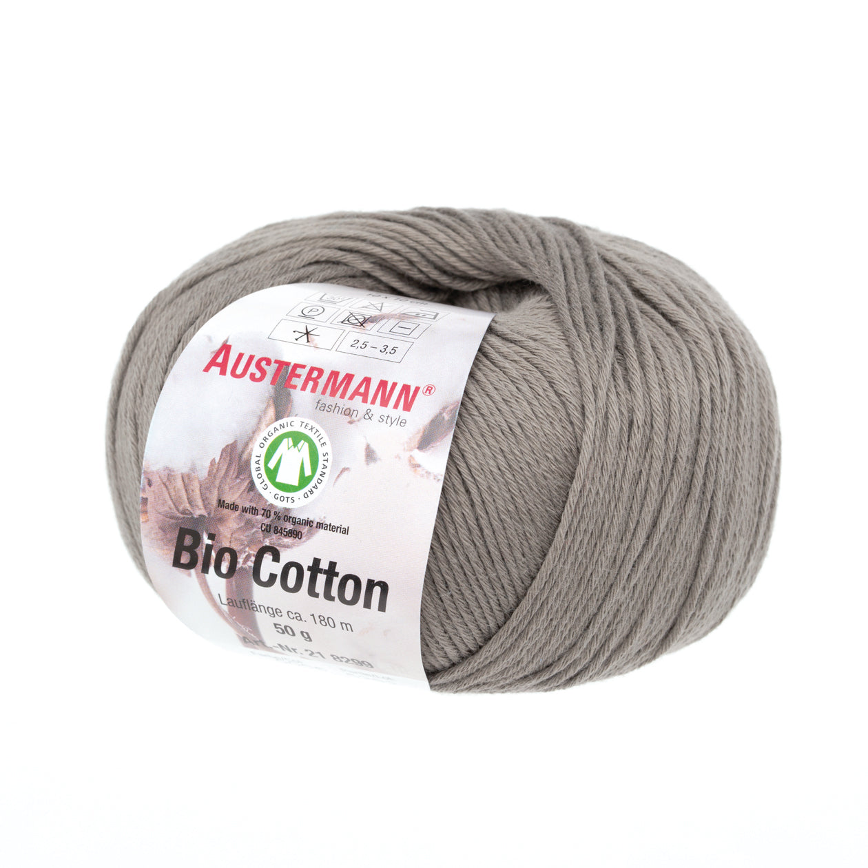 Bio Cotton / Knäuel 50g/180m LL / 100% Baumwolle (GOTS)
