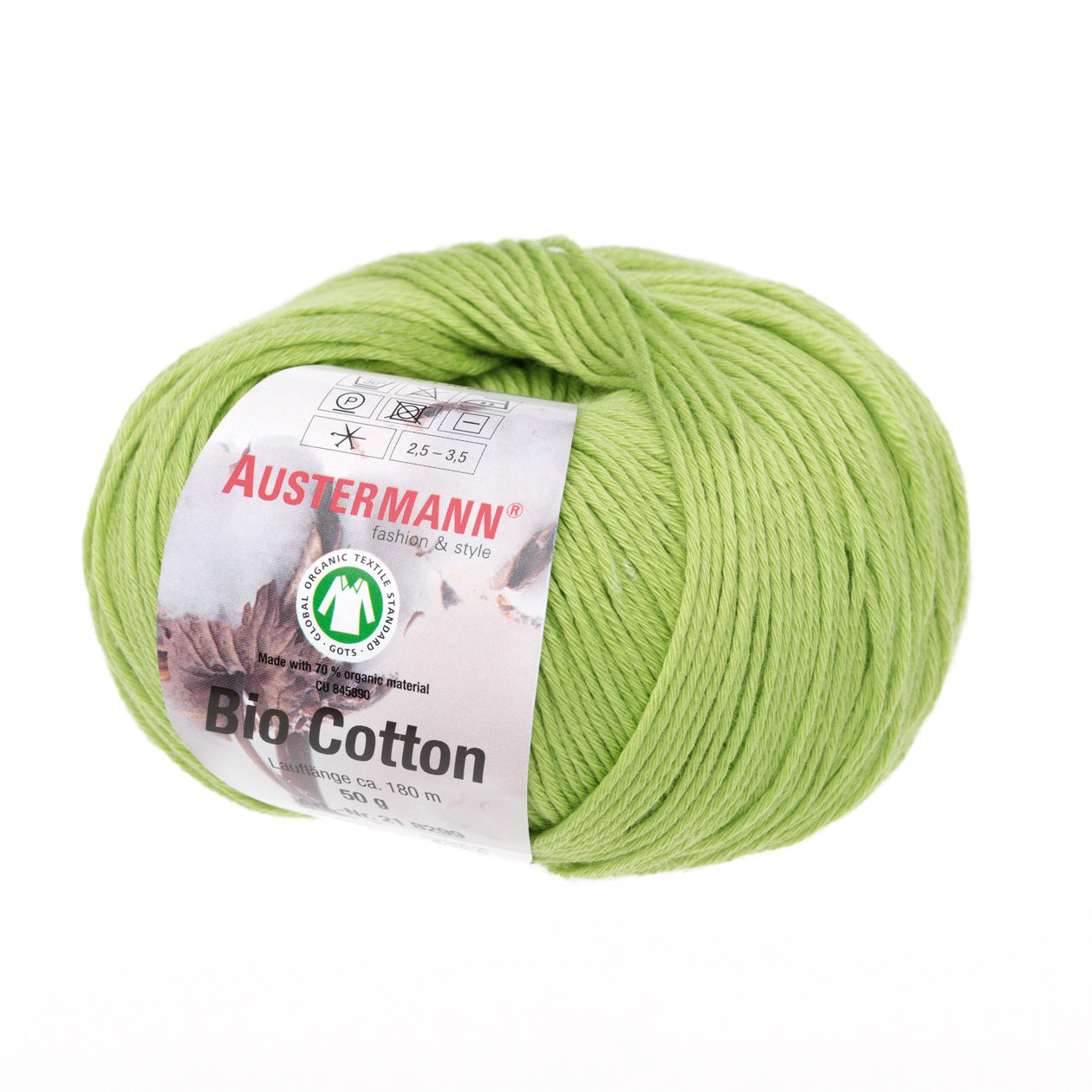 Bio Cotton / Knäuel 50g/180m LL / 100% Baumwolle (GOTS)