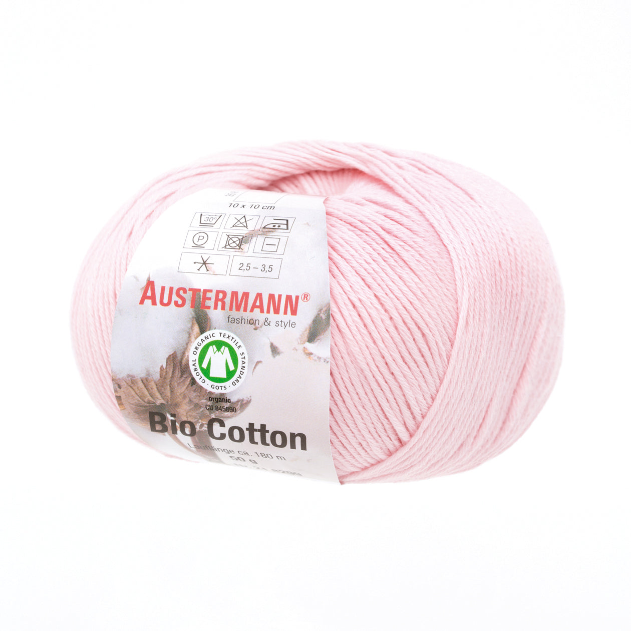Bio Cotton / Knäuel 50g/180m LL / 100% Baumwolle (GOTS)