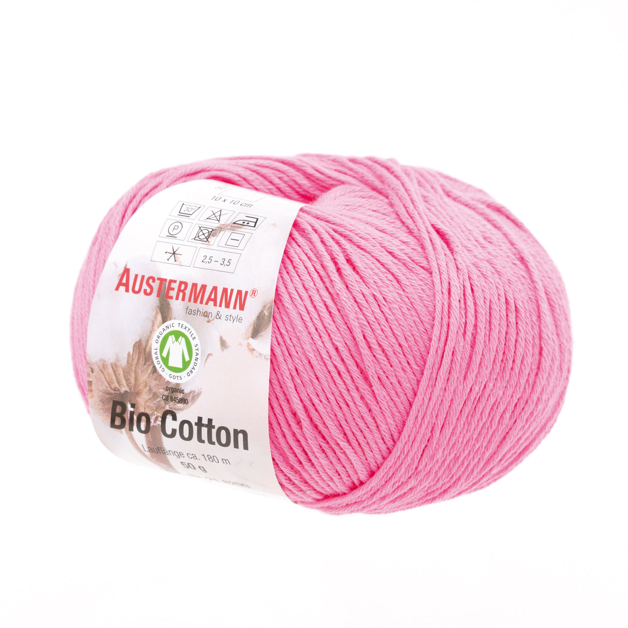 Bio Cotton / Knäuel 50g/180m LL / 100% Baumwolle (GOTS)