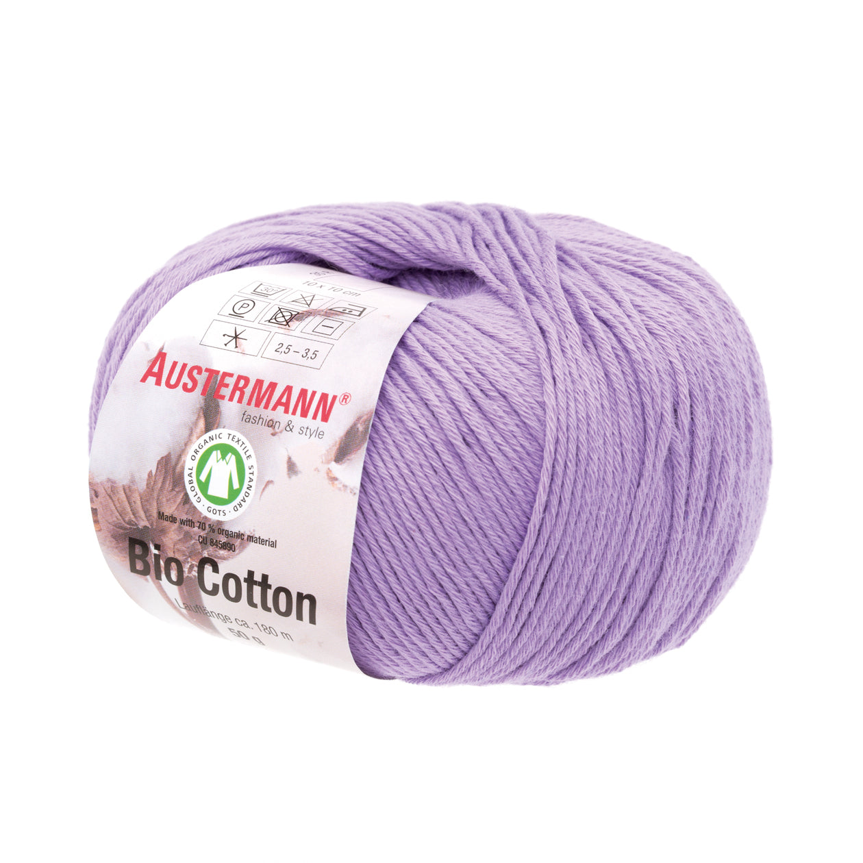 Bio Cotton / Knäuel 50g/180m LL / 100% Baumwolle (GOTS)