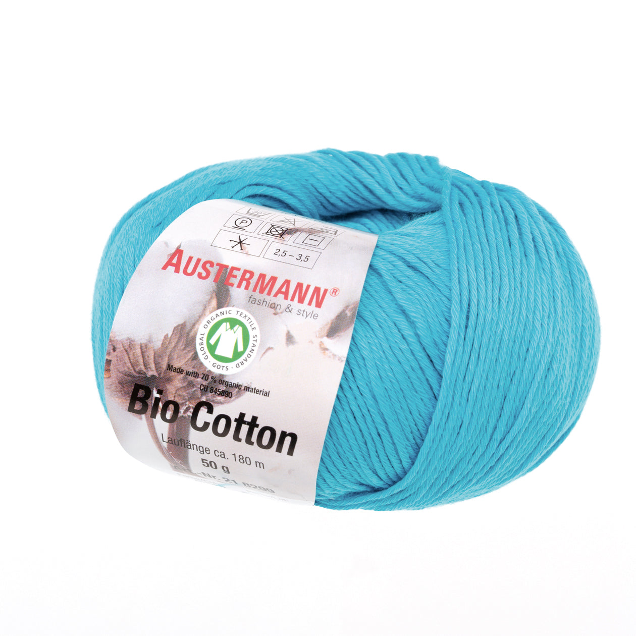 Bio Cotton / Knäuel 50g/180m LL / 100% Baumwolle (GOTS)
