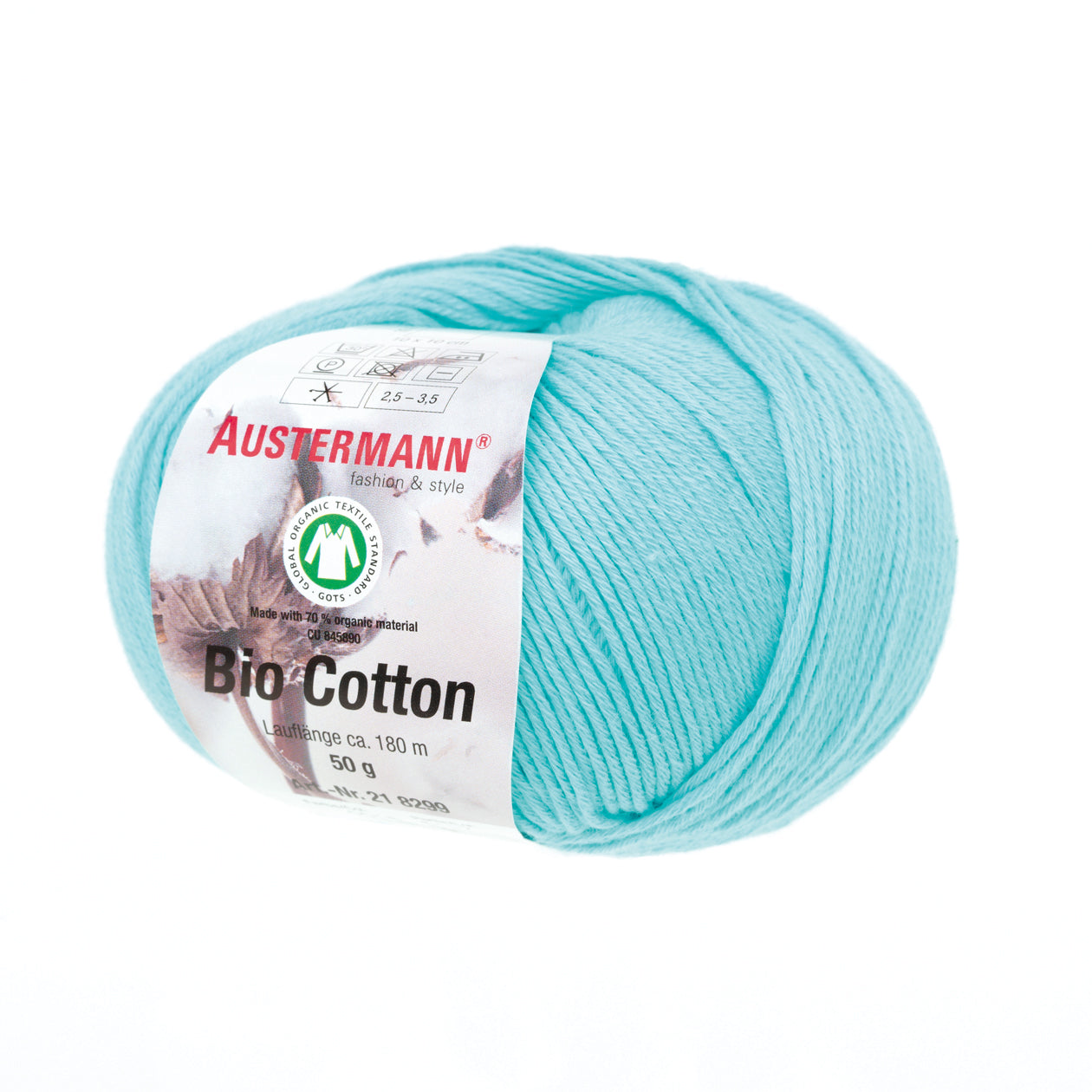 Bio Cotton / Knäuel 50g/180m LL / 100% Baumwolle (GOTS)