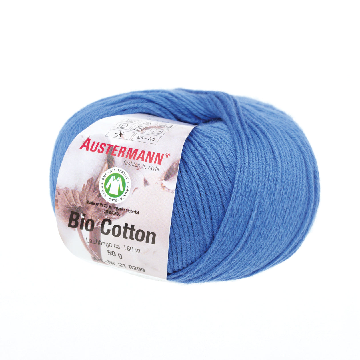 Bio Cotton / Knäuel 50g/180m LL / 100% Baumwolle (GOTS)
