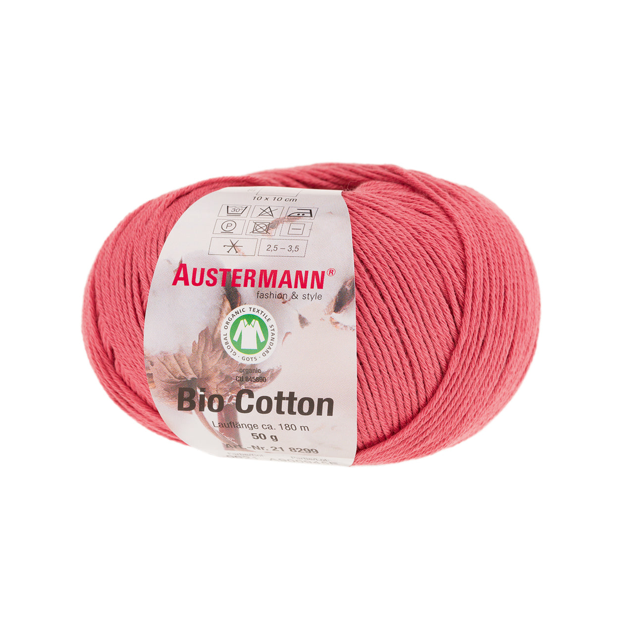 Bio Cotton / Knäuel 50g/180m LL / 100% Baumwolle (GOTS)