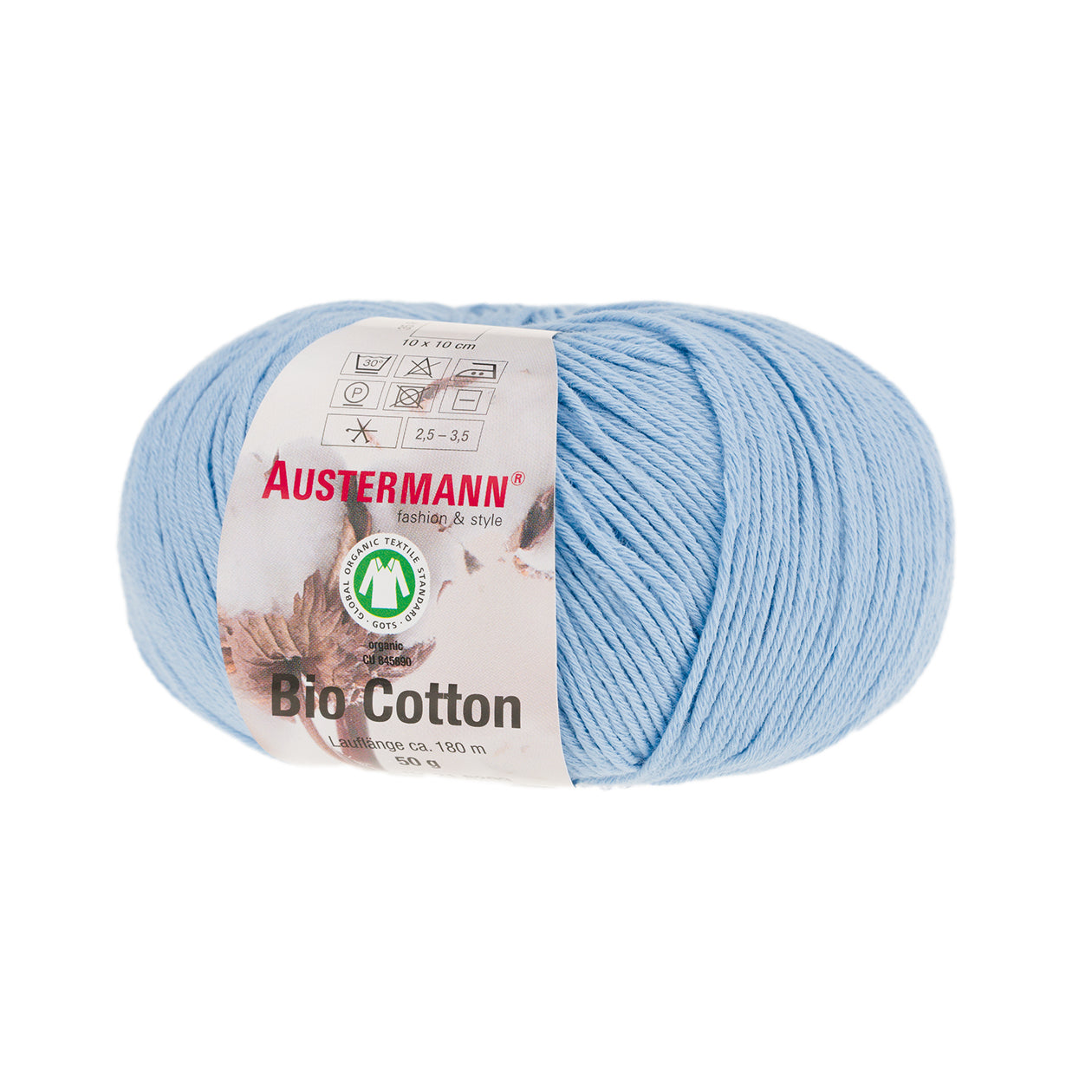 Bio Cotton / Knäuel 50g/180m LL / 100% Baumwolle (GOTS)