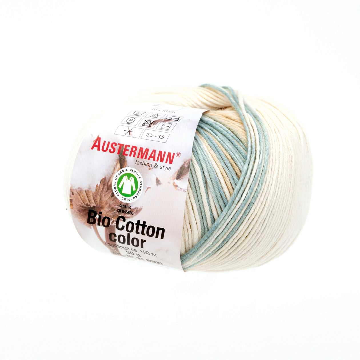 Bio Cotton Color / Knäuel 50g/180m LL / 100% Baumwolle (GOTS)