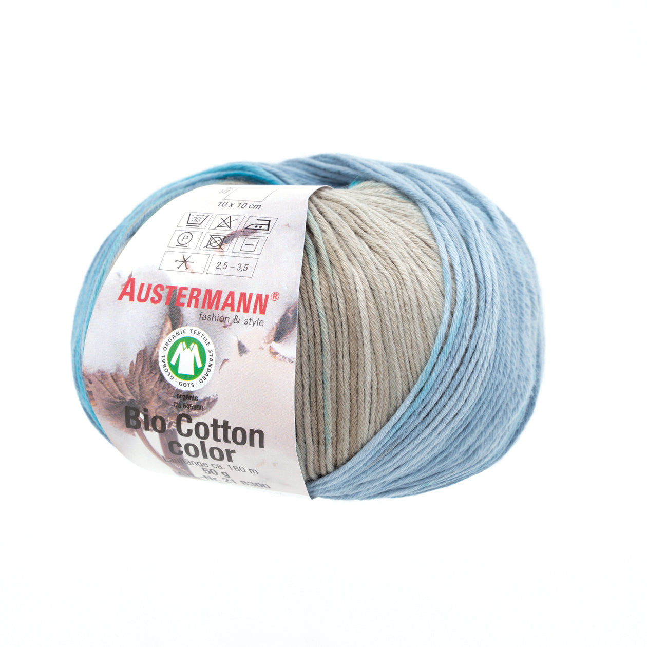 Bio Cotton Color / Knäuel 50g/180m LL / 100% Baumwolle (GOTS)