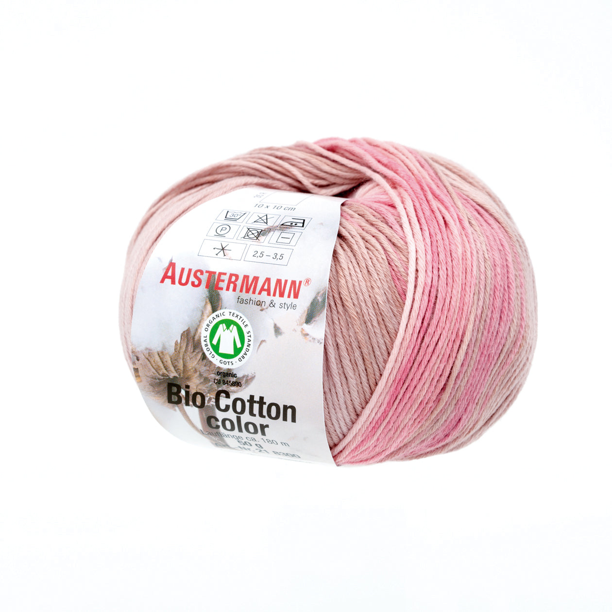 Bio Cotton Color / Knäuel 50g/180m LL / 100% Baumwolle (GOTS)