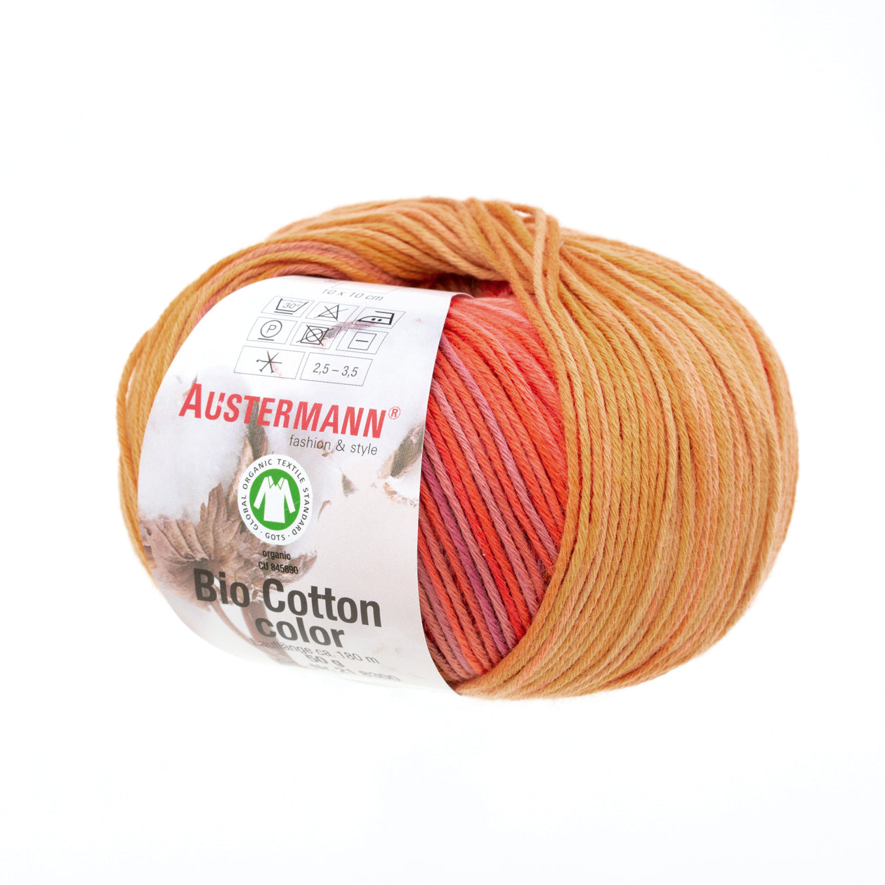 Bio Cotton Color / Knäuel 50g/180m LL / 100% Baumwolle (GOTS)