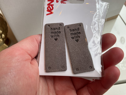 Velour Label Handmade with Love B20mm H50mm