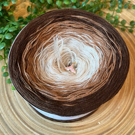 Farbverlaufsbobbel 3-fädig/ 1000m/200g / 50%Baumwolle, 50% Polyacryl