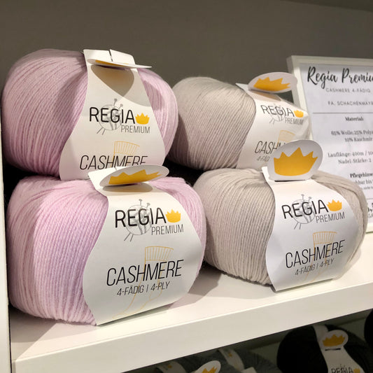 Schachenmayr REGIA Premium Cashmere Sockenwolle 4-fädig / Knäuel 100g/400m LL / 65% Wolle, 25% Polyamid, 10% Kaschmir