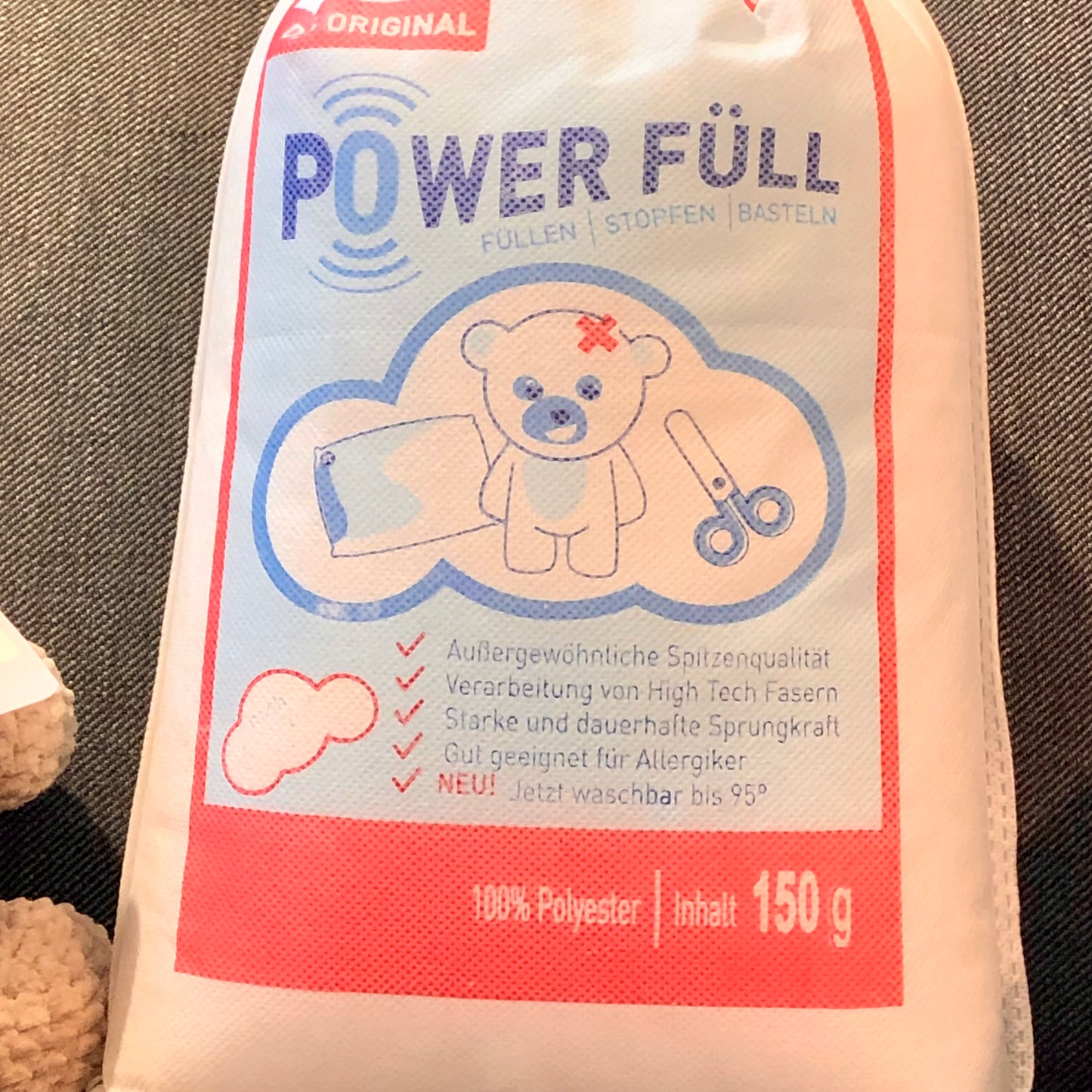 Powerfüll Füllwatte 150g Beutel