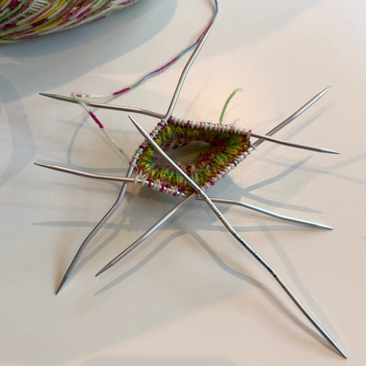 addiCraSySnake Lace Nadelspiel 15cm 203-2 Aluminium grau eloxiert