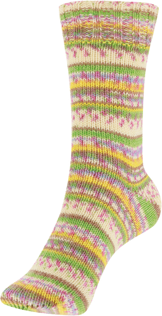 Step 4 Color / Knäuel 100g/420m LL / 75% Schurwolle/ 25% Polyamid/ Sockenwolle trocknergeeignet / mit Aloe Vera und Jojoba Öl