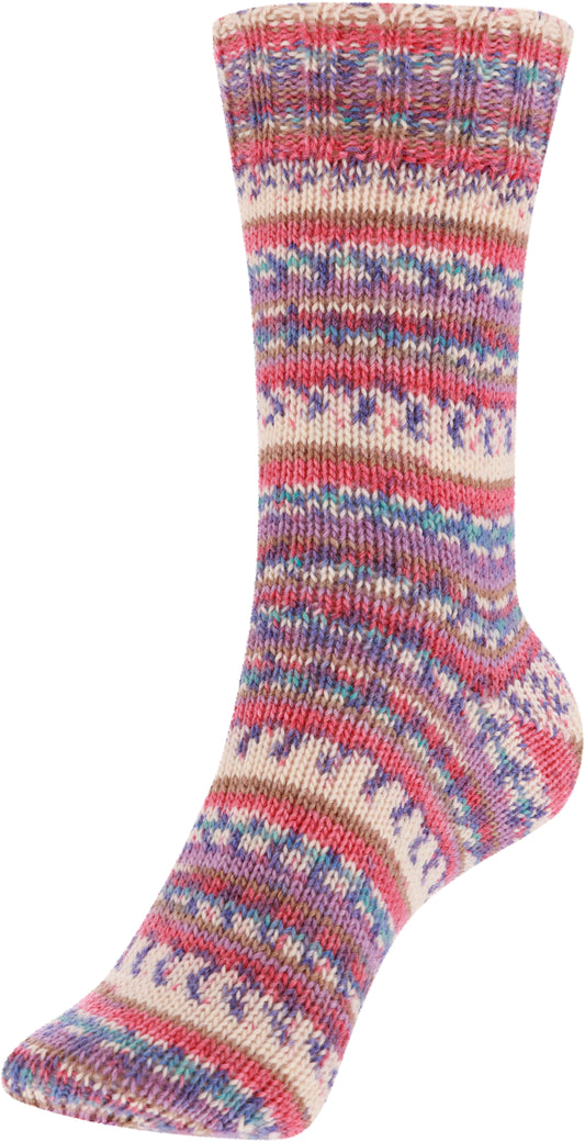 Step 4 Color / Knäuel 100g/420m LL / 75% Schurwolle/ 25% Polyamid/ Sockenwolle trocknergeeignet / mit Aloe Vera und Jojoba Öl