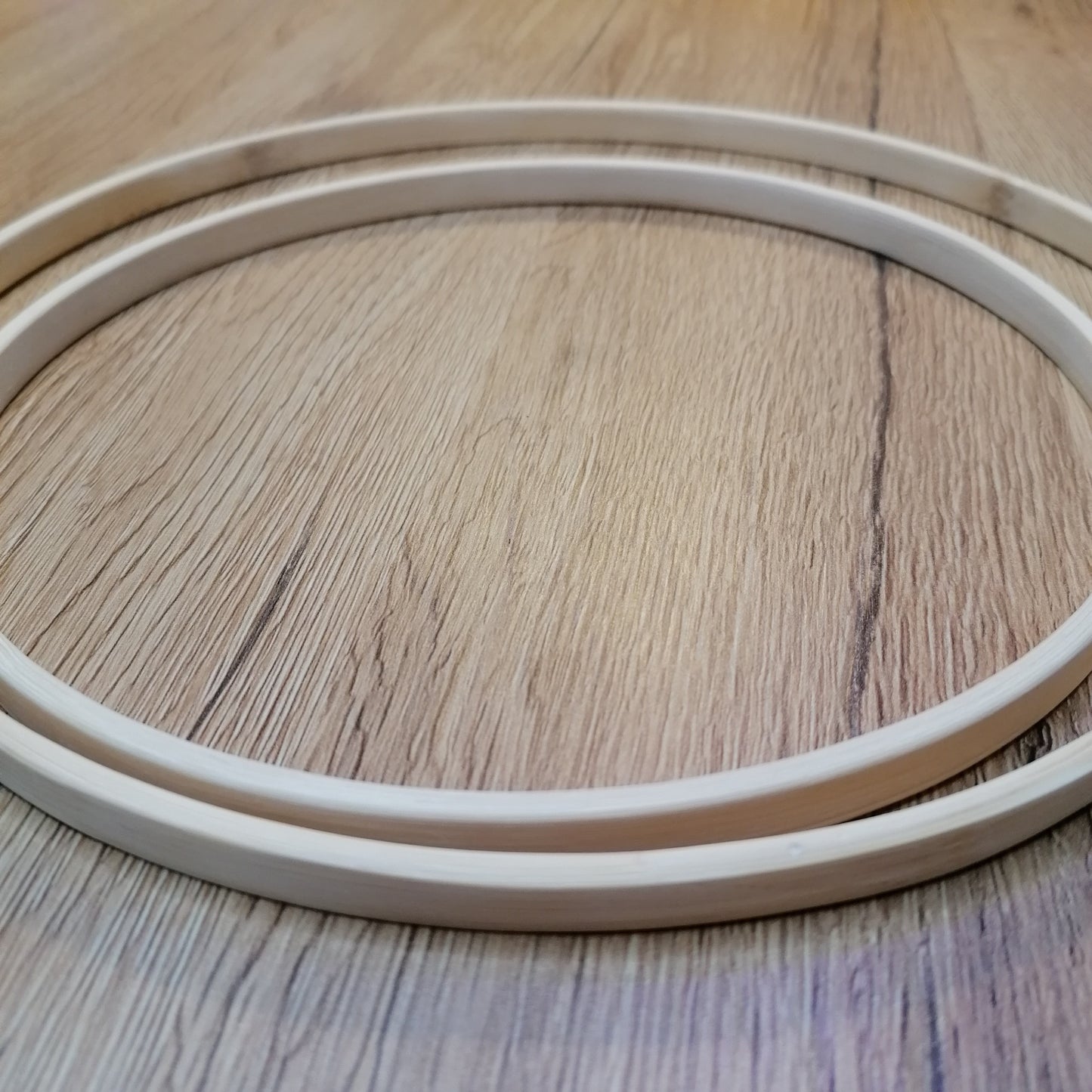 Bambusringe 2er für Mobile und Traumfänger 20 + 25cm Durchmesser