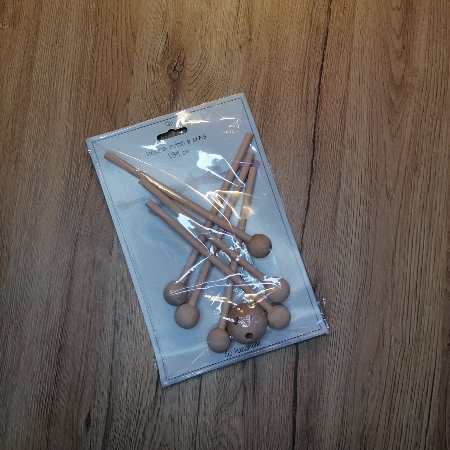 Mobile Bastelset aus Holz 4armig oder 6 armig
