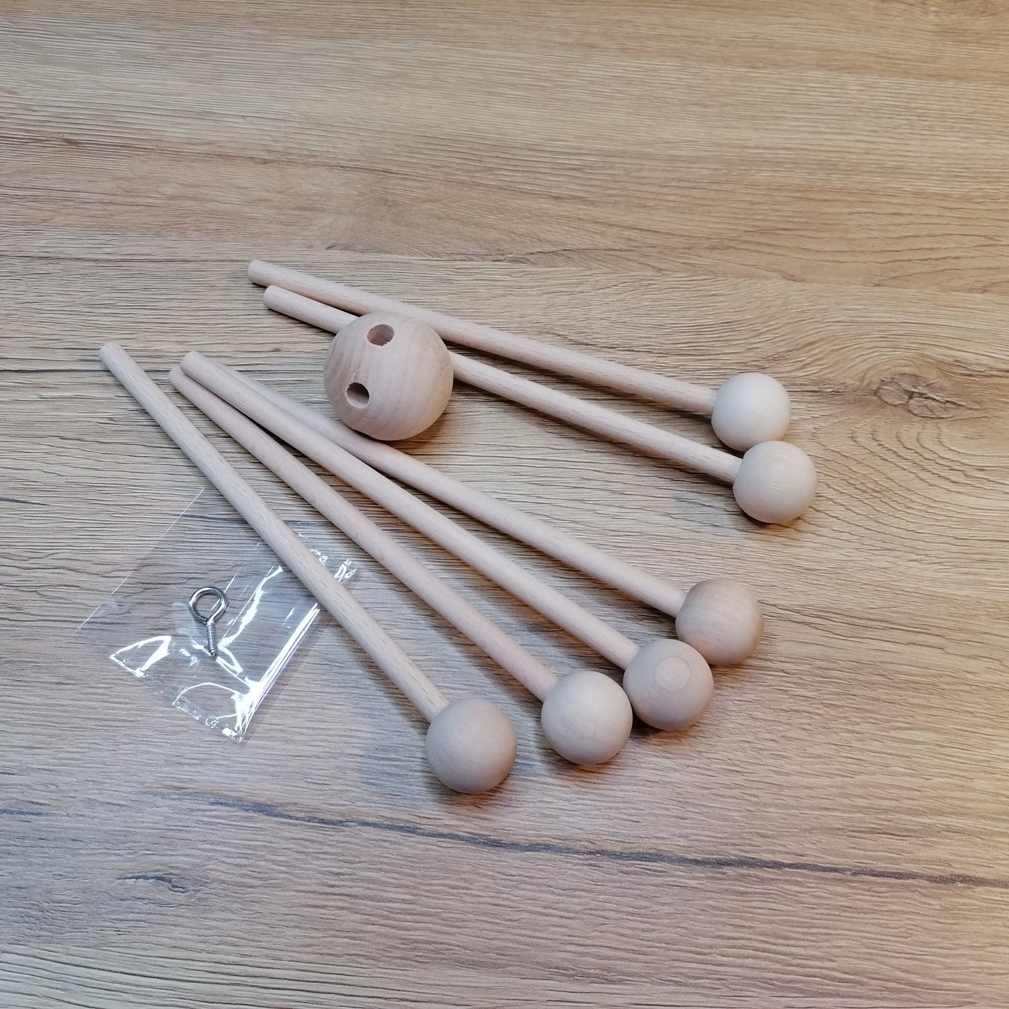 Mobile Bastelset aus Holz 4armig oder 6 armig