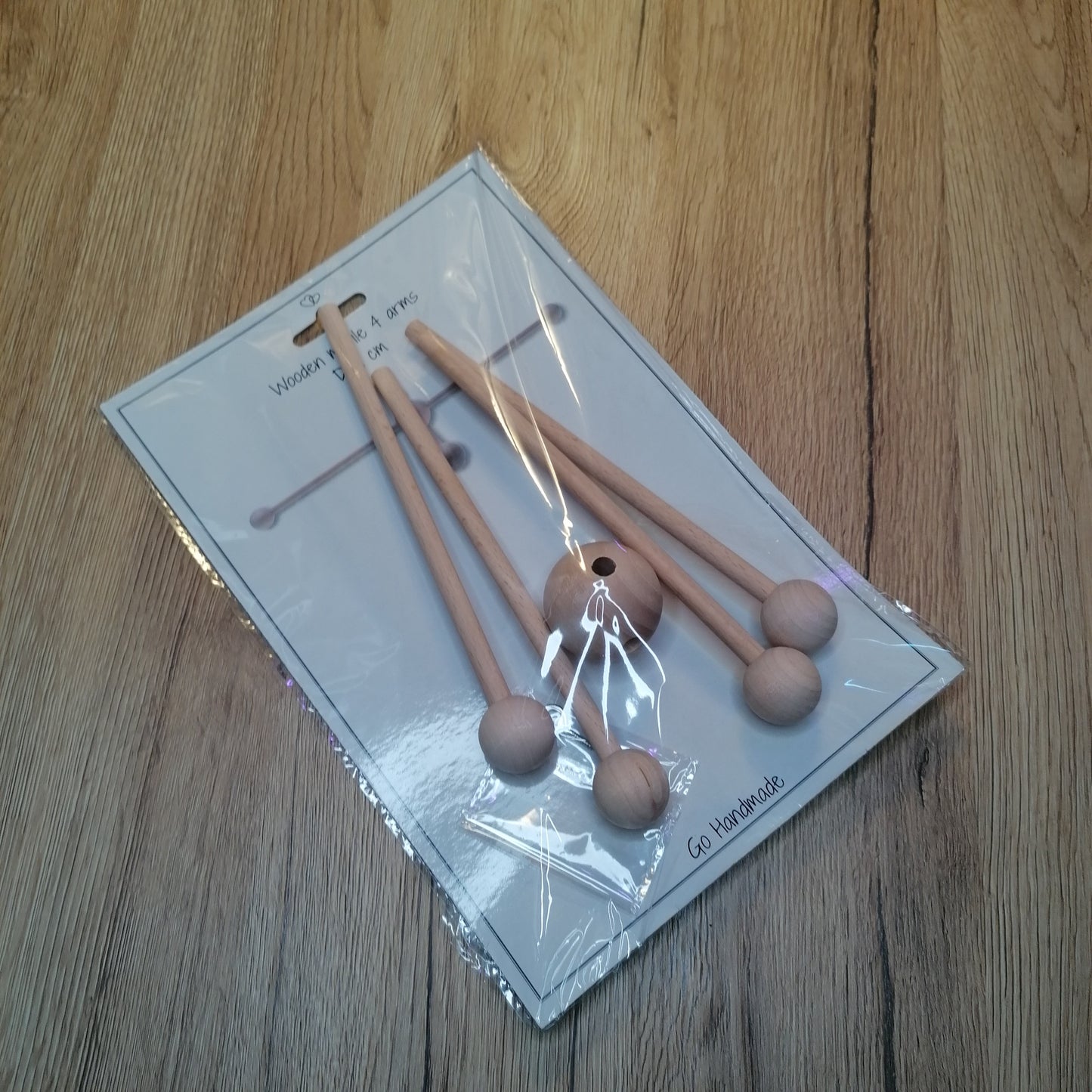 Mobile Bastelset aus Holz 4armig oder 6 armig