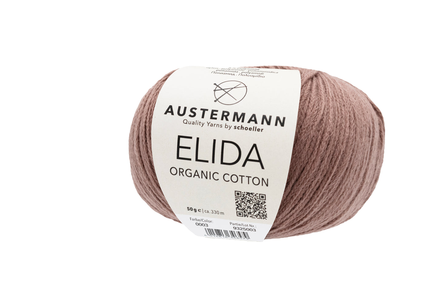 Elida / Knäuel 50g/330m LL / 95% Baumwolle, 5% Polyamid