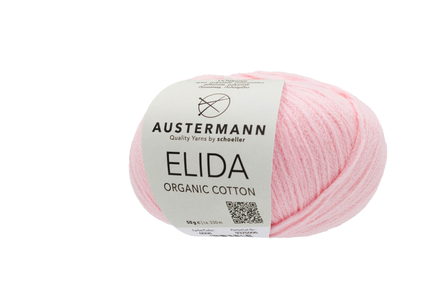 Elida / Knäuel 50g/330m LL / 95% Baumwolle, 5% Polyamid