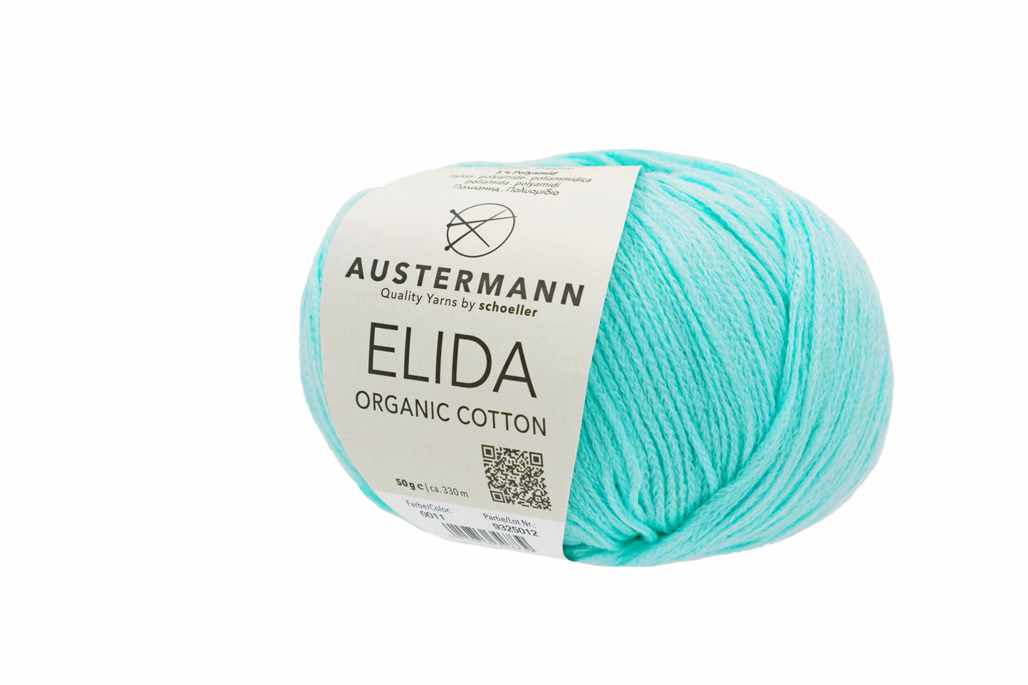 Elida / Knäuel 50g/330m LL / 95% Baumwolle, 5% Polyamid