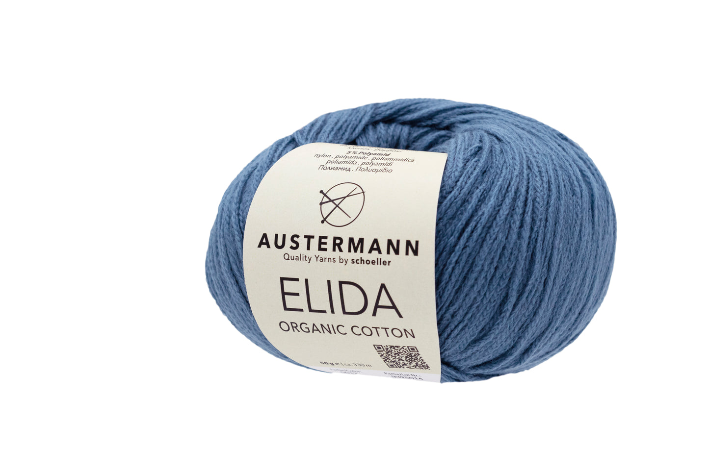 Elida / Knäuel 50g/330m LL / 95% Baumwolle, 5% Polyamid