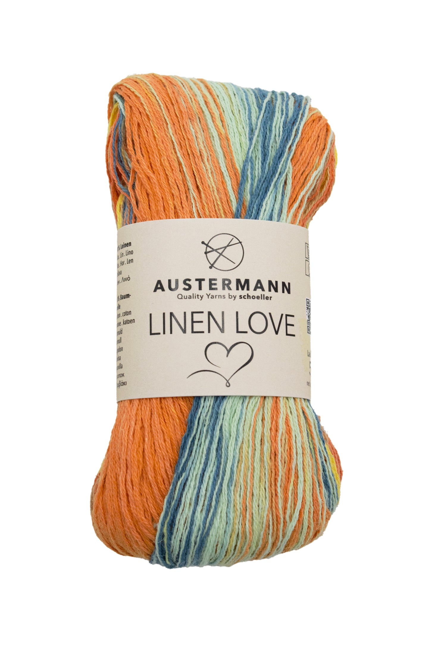 Linen Love / 50g/155m LL /  89% Leinen, 10% Baumwolle, 1% Polyamid