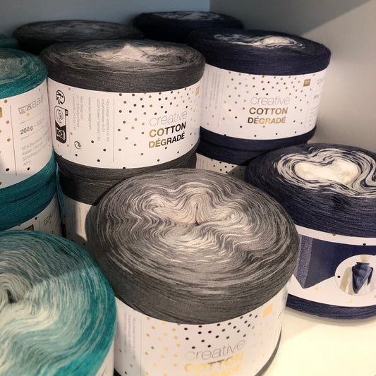 Cotton Dégradé / Bobbel 200g/800m LL / 50% Baumwolle, 50% Polyacryl