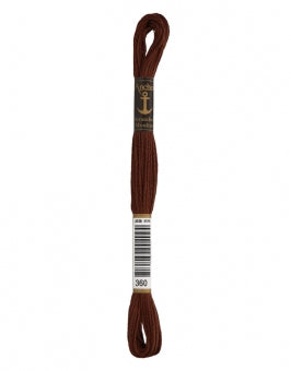 Sticktwist / Strang 8m 6fädig 100% mercerisierte Baumwolle