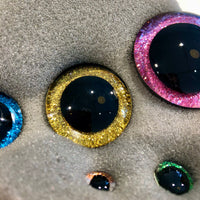 Sicherheitsaugen-Set mit Glitzerfarben für Kuscheltiere 6 Farben 3 Paar 12mm