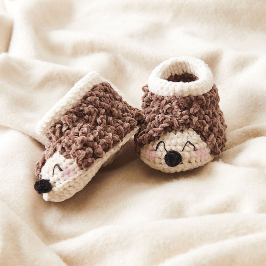 Häkelset Baby Booties Igel
