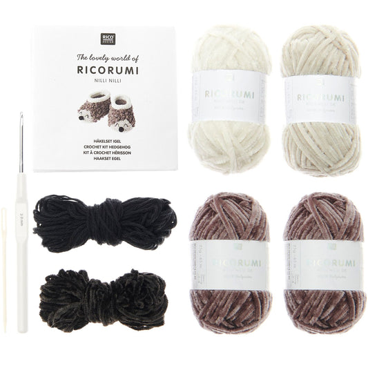 Häkelset Baby Booties Igel