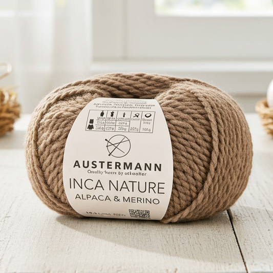 Inca Nature / Knäuel 50g/100m LL / 50% Schurwolle (Merino), 50% Alpaka