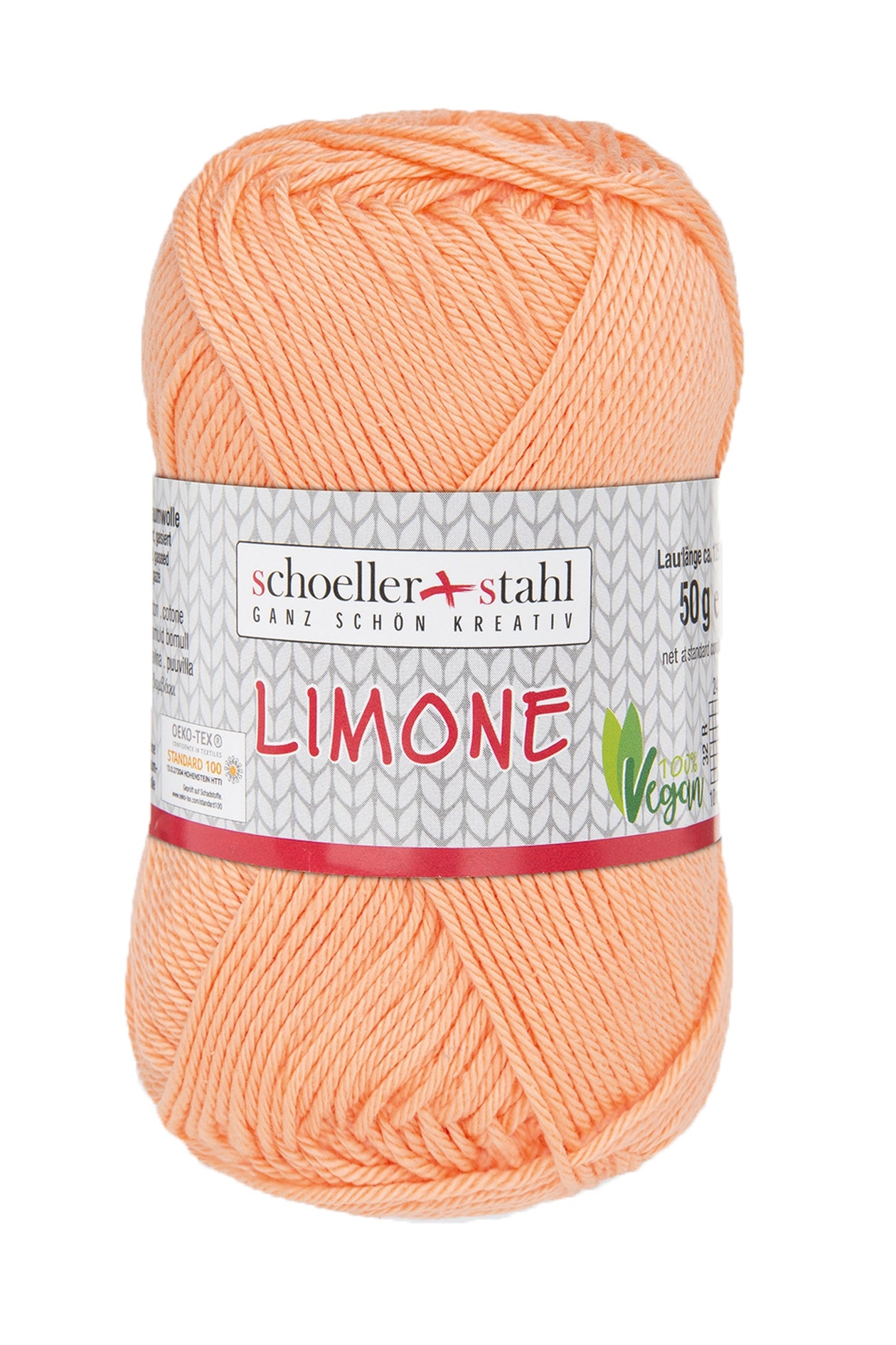 Limone / Knäuel 50g/125m LL / 100% Baumwolle mercerisiert gasiert / vegan