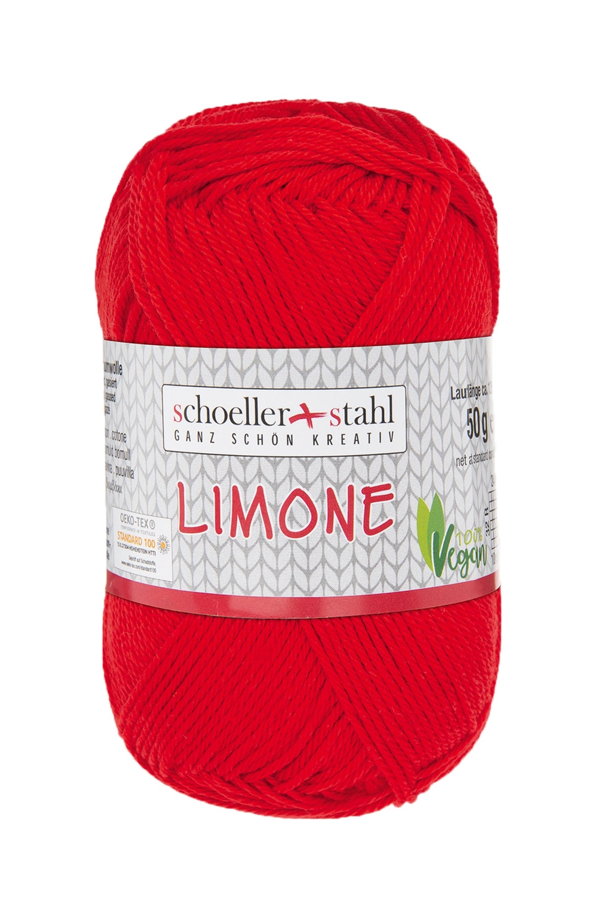 Limone / Knäuel 50g/125m LL / 100% Baumwolle mercerisiert gasiert / vegan