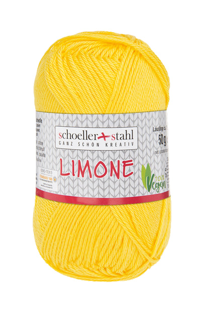 Limone / Knäuel 50g/125m LL / 100% Baumwolle mercerisiert gasiert / vegan